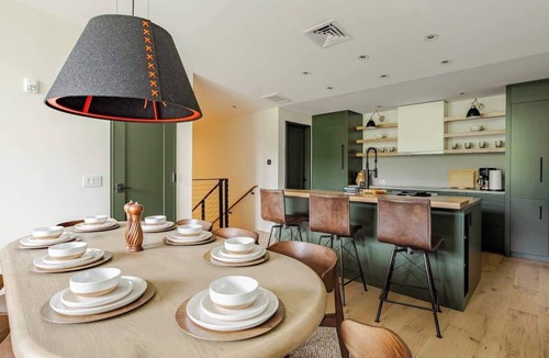 Stowe Area Apartment | Spruce Peak resort Ski In/Outwith great views