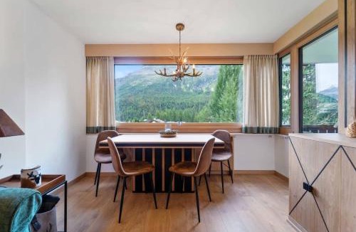 Sankt Moritz-Bad Apartment | St Moritz Center Panoramic Alpin Stay