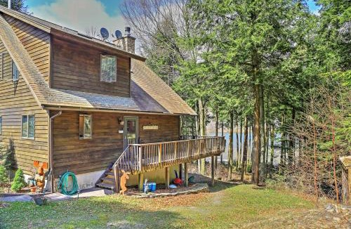 Stamford House | Stamford Lakefront Home with Dock and Wraparound Deck!