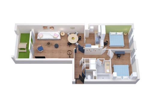 Centre-ville rive gauche Apartment | Standing appartement avec vue sur la Mayenne