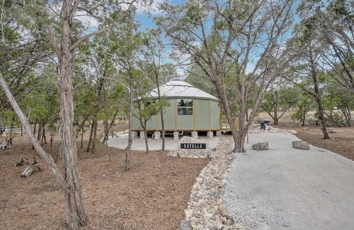 Canyon Lake Cabin | Stargazer Luxe-Yurt with private Hot Tub