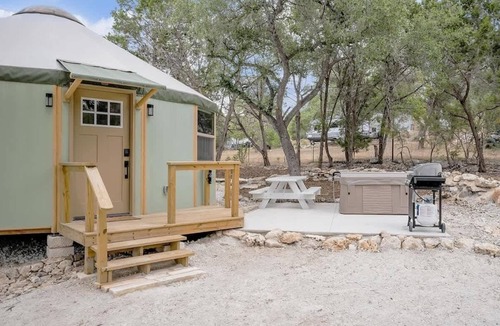Canyon Lake Cabin | Stargazer Luxe-Yurt with private Hot Tub