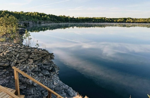 Kirkfield RV Rental | Stargrass Tent | Campground with Quarry Lake