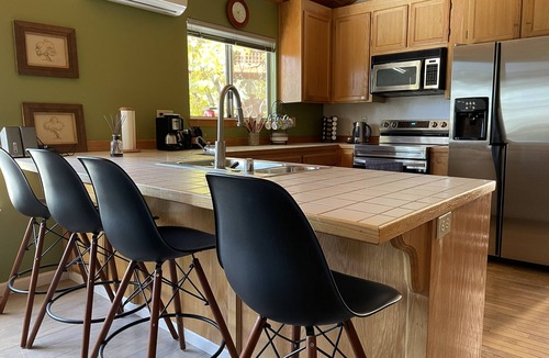 Arnold Cabin | Start thinking Summer! Tree shade and Minisplit, perfect for warmer days