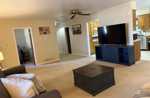 Childress House | Stay at our spacious 4-bedroom 2 bathroom house in Childress with AC.