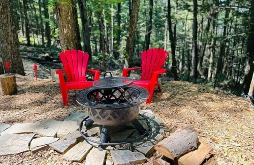 Sidney RV Rental | Stay Wild | Cozy A-Frame Cabin & Glamping Escape