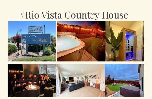 Rio Vista Villa | #stayRioVista -Country Club House with Hot Tub-Sauna-Firepit-Garden-Games