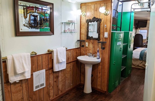 Sequim Hotel | Steampunk Train at Olympic Railway Inn - Pet Friendly