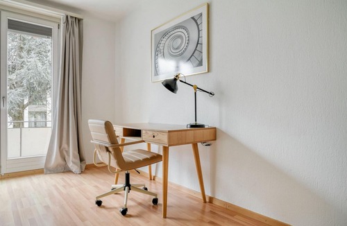 Wipkingen Apartment | Stellar Wipkingen 3BR w/Common Garden, nr River, by Blueground