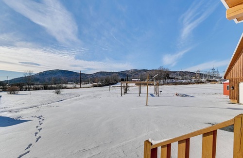 North Lake George House | Steps From Lake George! 8-Acre Home w/Dock Access