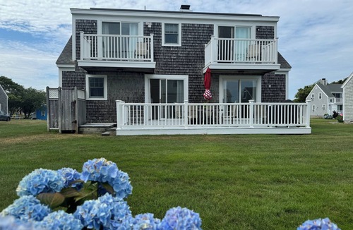 West Yarmouth House | Steps to a coveted private beach in a gated community