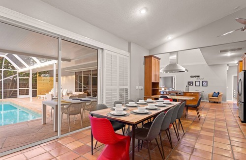 Trailer Estates House | Steps to IMG Golf! Heated Pool, Spa, Game Room!