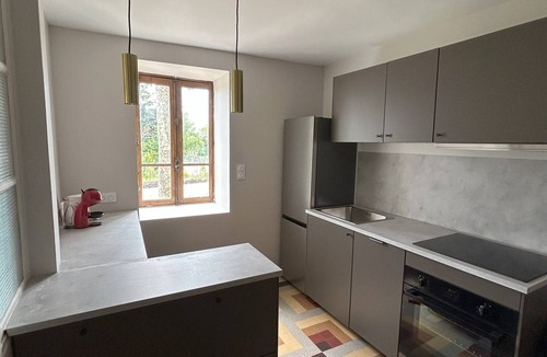 Amberieu-en-Bugey House | Stone house on the heights of Ambérieu. View of the Bugey mountains