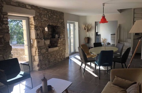 Lussan Cottage | Stone house with private pool overlooking the valley