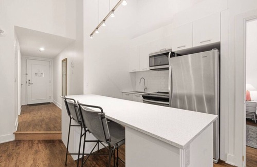 Chinatown Apartment | Stone Loft 2BR Downtown Montreal