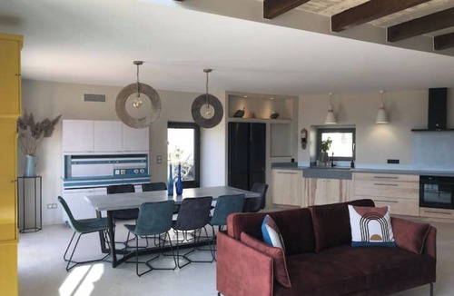 Lussan Cottage | Stone residence with exceptional views, private pool and spa