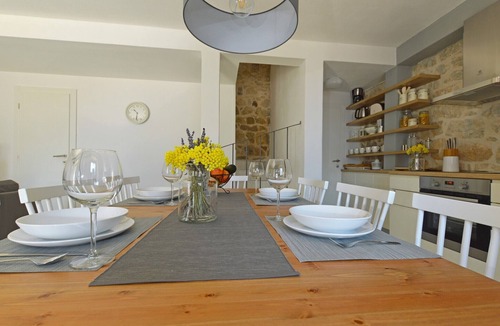 Zaostrog House | Stone villa in Zaostrog with pool, heated, terrace, sea view, table tennis, garage