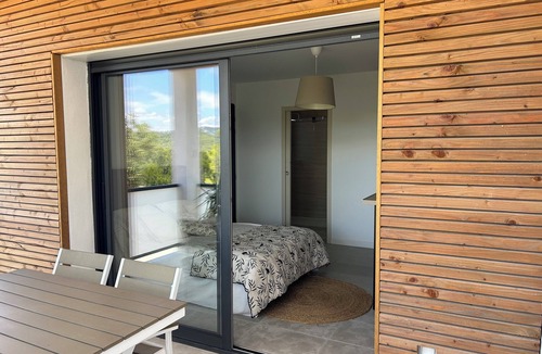 Saint-Mathieu-de-Treviers Apartment | Studio open view, terrace, parking, quiet, new apartment ideal for 2 people