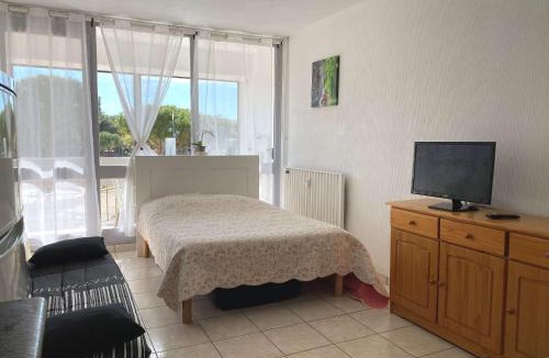 Balaruc-les-Bains Apartment | Studio 1ère étage avec wifi, vue sur parc - FR-1-553-24