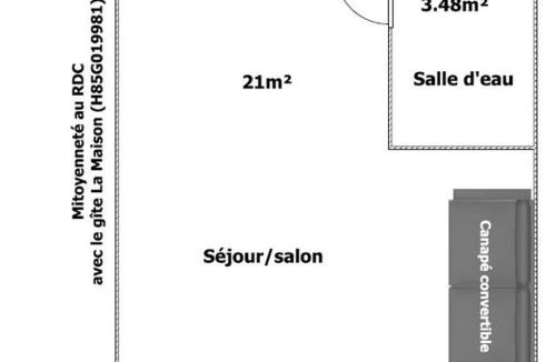 Mortagne-sur-Sevre House | Studio 2 pers rénové en bord de Sèvre avec cuisine équipée et extérieur partagé - FR-1-426-482