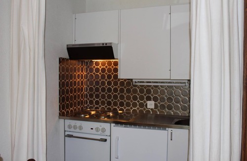 Grimentz Apartment | Studio-apartment for 2-3 persons : Living room with 2 sofa-beds and 1 pull-out bed - kitchenette wit