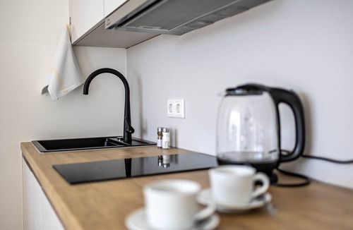 Furstenfeldbruck District Apartment | Studio Apartment "Huber Living Basic 206" with Balcony & Wi-Fi