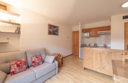 Samoens Apartment | Studio Apartment 'Le Grand Tetras A3' with Mountain View, Shared Pool and Wi-Fi