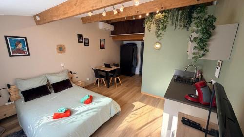 Mudaison Villa | Studio avec jardin privé et parking gratuit