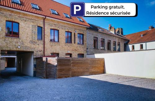 Saint-Omer Apartment | Studio avec parking privé gratuit, proche centre-ville