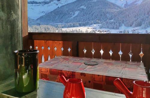 Ormont-Dessus Apartment | Studio avec vue splendide sur les Diablerets