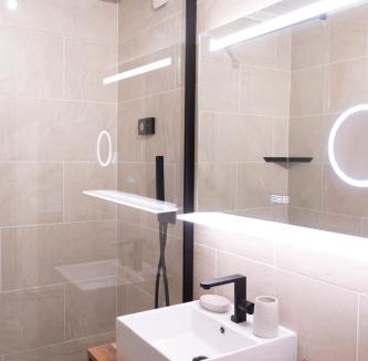 Saint-Gervais-les-Bains Apartment | Studio cabine Au Loup Blanc avec vue Mont Blanc