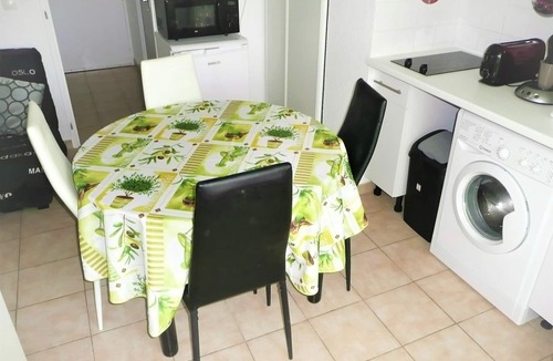 Saint-Cyprien Plage Apartment | Studio cabin with pool in Saint Cyprien Beach Les Capellans 4 people