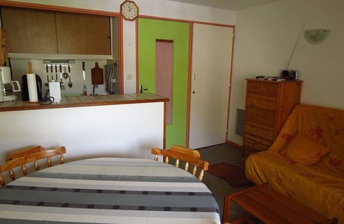 La Mongie Apartment | Studio cabin for 4, covered parking, 50m from slopes