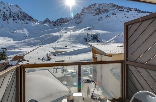 La Mongie Apartment | Studio cabin for 4 with balcony - La Mongie, near slopes