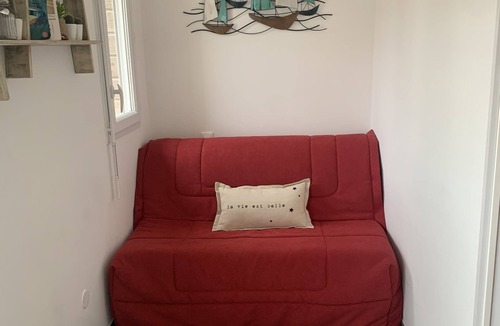 Fort-Mahon-Plage Apartment | Studio cabin with sea view and garage in Fort-Mahon plage