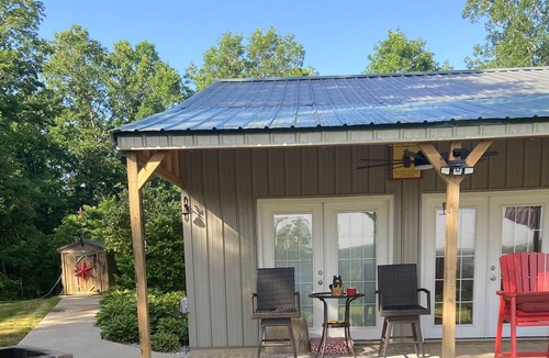 Licking Cabin | Studio cabin w/view, hike to creek w/small waterfall. Contact me, most dates ava