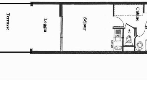 Sete Apartment | Studio cabine avec terrasse spacieuse et parking à Sète - FR-1-338-147
