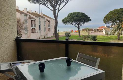 Le Barcares Apartment | Studio cabine climatisé avec wifi, piscine et parking à Coudalère - FR-1-195-112