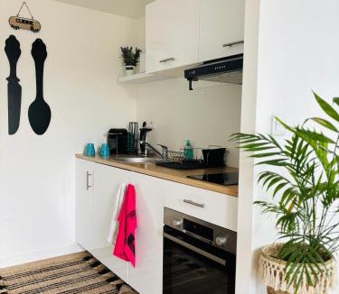 Merignac Apartment | Studio calme avec cour privative Parking Jacuzzi option