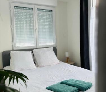 Merignac Apartment | Studio calme avec cour privative Parking Jacuzzi option