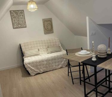 Merlevenez Apartment | Studio calme