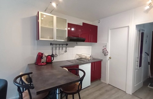 Cauterets Apartment | Studio Cauterets balcony mountain view 300 m cable cars, thermal baths, train station, shops