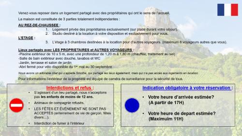 Grieges House | Studio chez l'habitant avec piscine commune