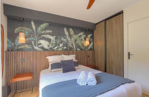 Villette Gare Apartment | Studio chic piscine, jardin et parking, Lyon 3