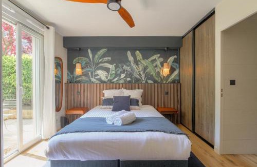 Villette Gare Apartment | Studio chic piscine, jardin et parking, Lyon 3