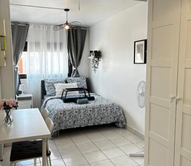 Saint-Ouen Apartment | Studio cosy avec vidéoprojecteur, à 100m du métro