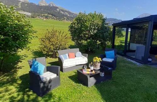 Leysin Apartment | Studio dans un chalet avec jardin privatif