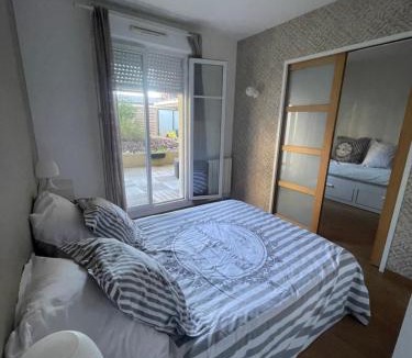 Bussy-Saint-Georges Apartment | Studio Disneyland Paris 2 - Terrasse