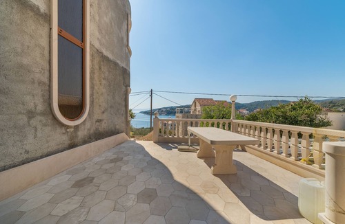 Sumartin Apartment | Studio flat with balcony and sea view Sumartin, Brač (AS-13285-a)