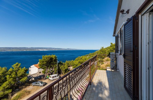 Marusici Apartment | Studio flat with balcony and sea view Marušići, Omiš (AS-21608-a)